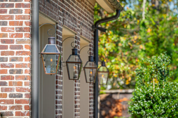 Three car garage lighting of Downtown Greenville Residence