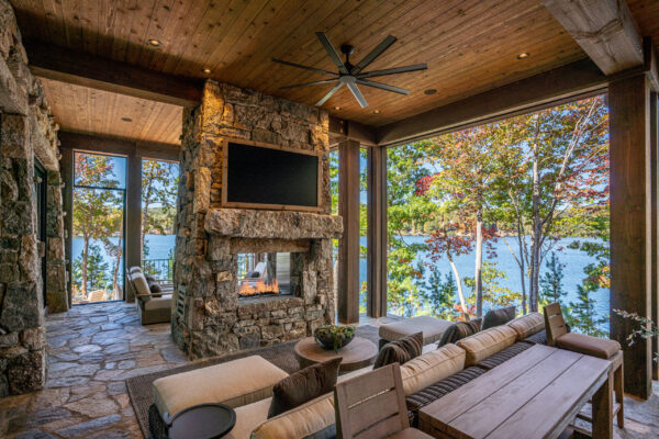 outside living room