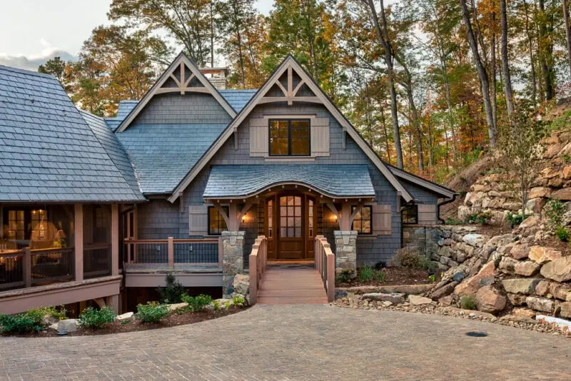 Lake Keowee House front exterior