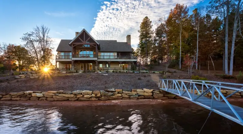 Backyard of House, View from a Dock