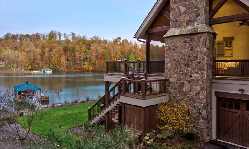 Lake View from the Side of the House