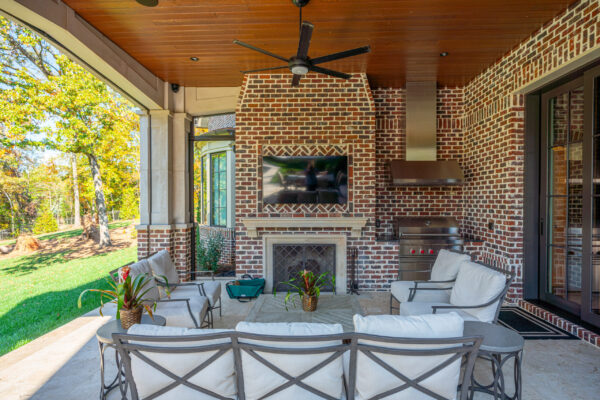 Back porch of Downtown Greenville Residence