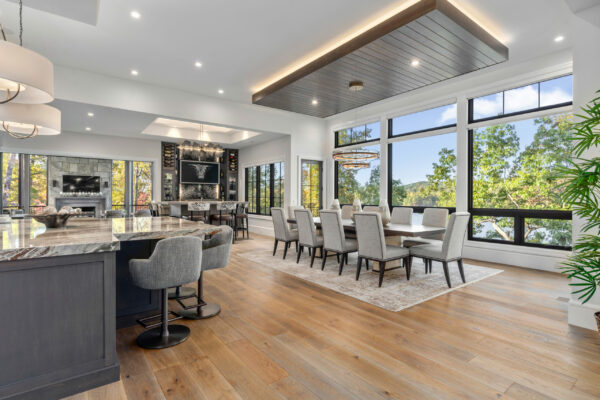 Interior of home dining room