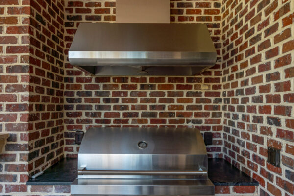 Built in grill of Downtown Greenville Residence