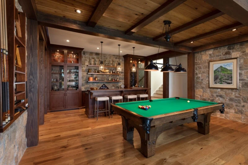 Pool Table and Bar