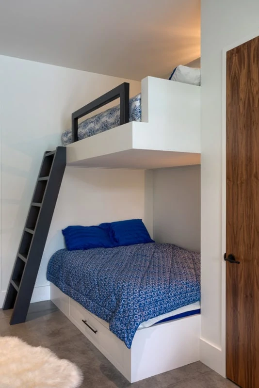 Room with built in bunk beds