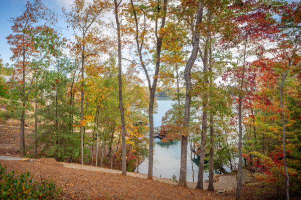 The Cliffs at Keowee Falls South V backyard showing lake keowee