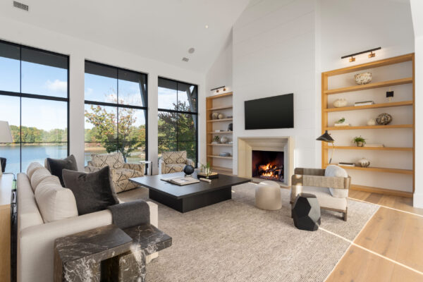 living room of landing at keowee springs residence
