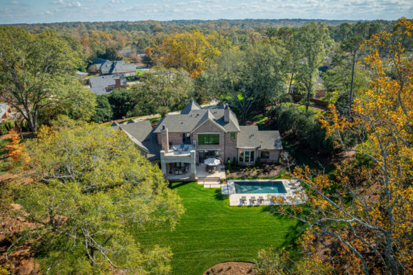 Exterior aireal view of Downtown Greenville Residence