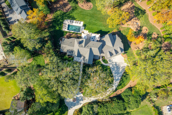 Aerial view of Downtown Greenville Residence