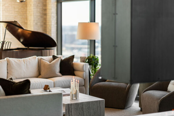 luxury condo living space