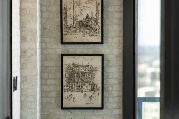 art work on brick wall