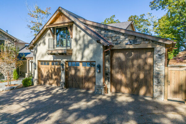 Exterior of home garage