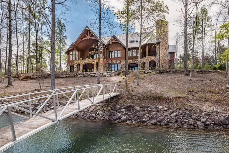 Backyard of House, View from a Dock