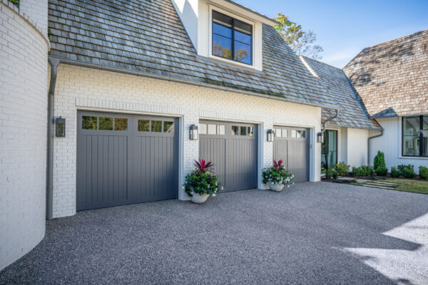 Exterior of home garage