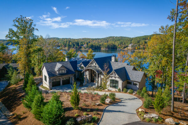 Aerial exterior of home