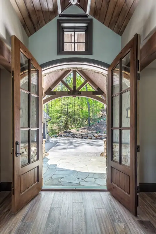 Entry Way with Open Front Doors