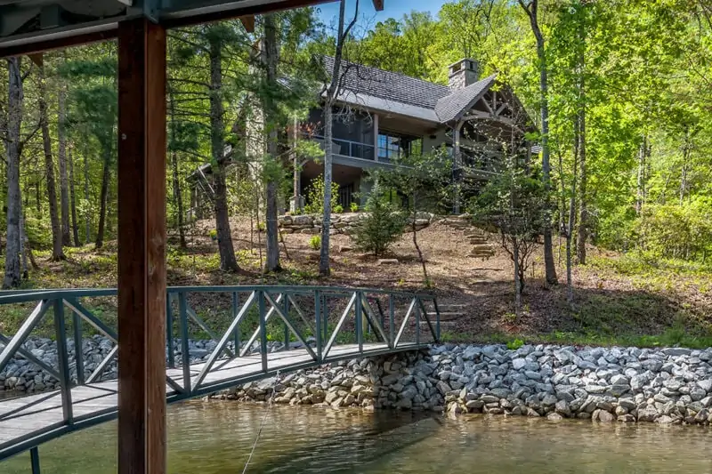 Backyard of House, View from a Dock