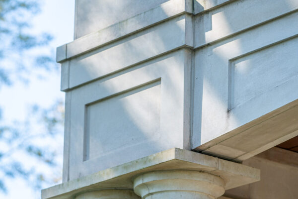 Front entry detail of Downtown Greenville Residence