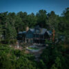 exterior drone image of home
