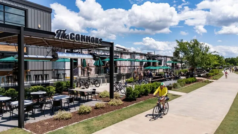 The commons in downtown greenville