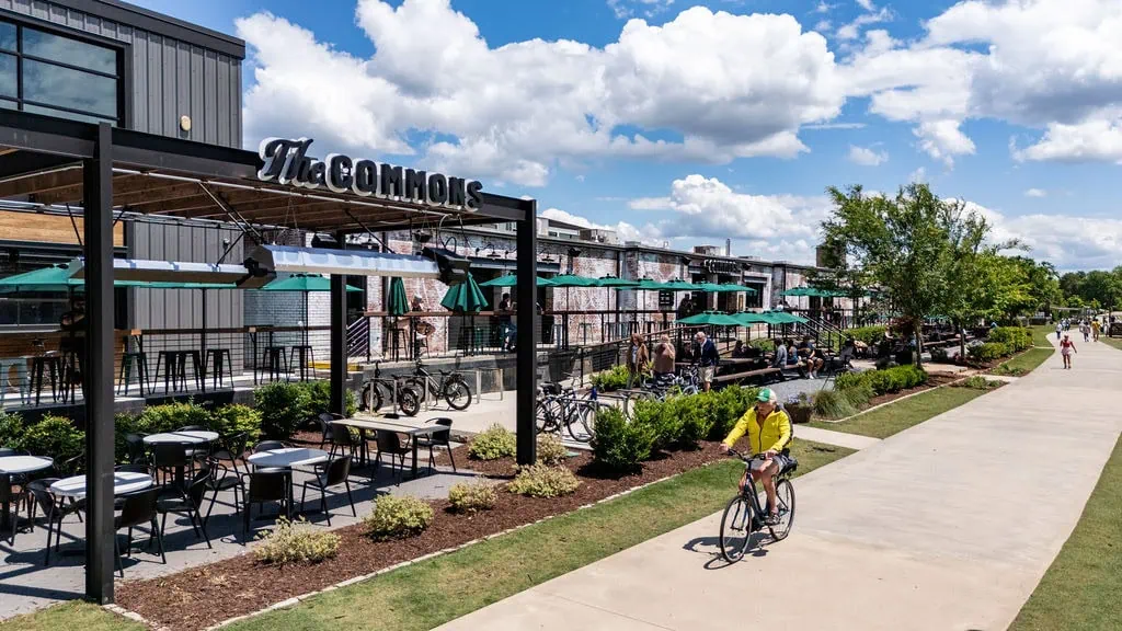 The commons in downtown greenville