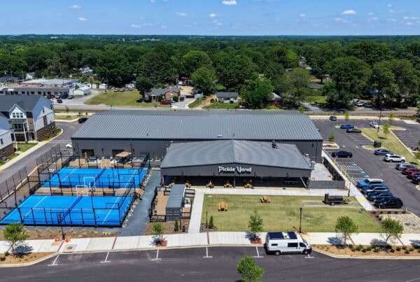 overhead image of pickleyard