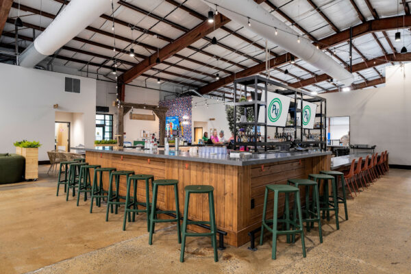 bar seating at pickleyard