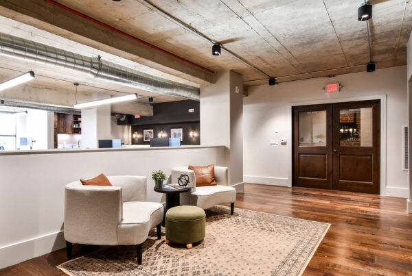 interior of project plus architects buildout