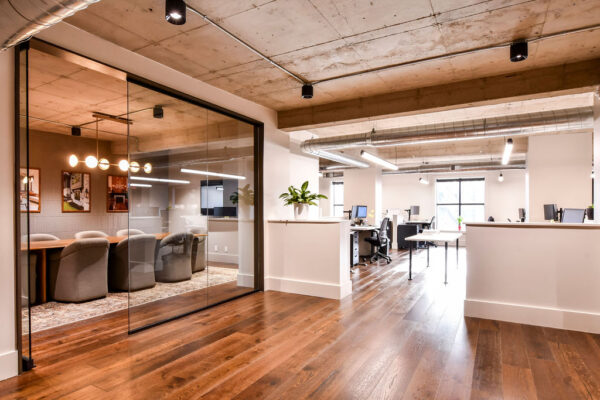 interior of project plus architects buildout