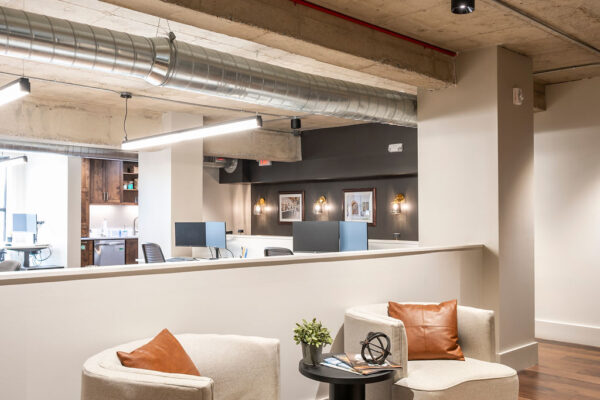 interior of project plus architects buildout