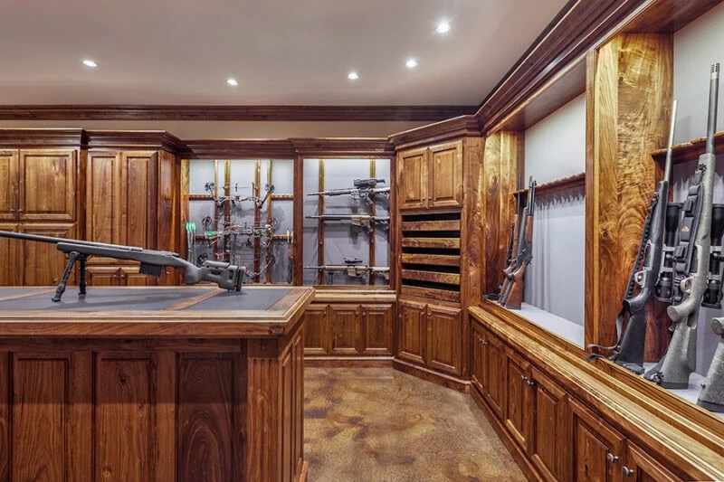 indoor hunting gun storage