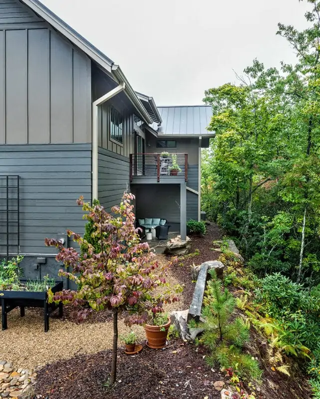 Backyard of House, View from the Side