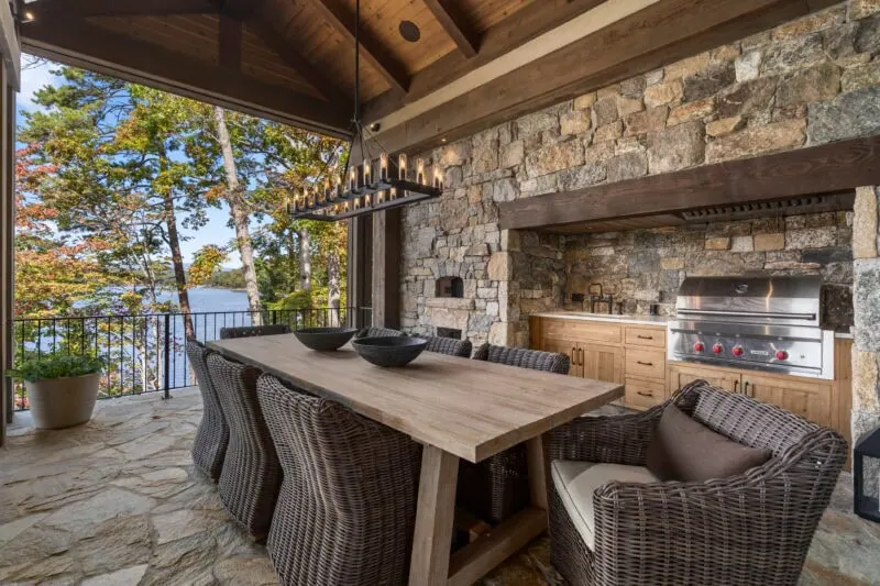 Outdoor dining area