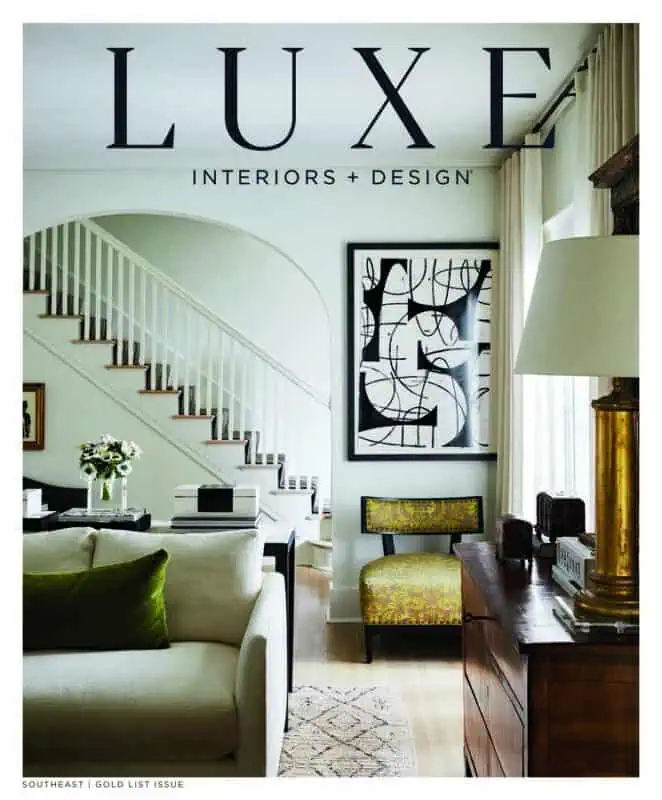 Cover of Luxe Interiors + Design January Issue