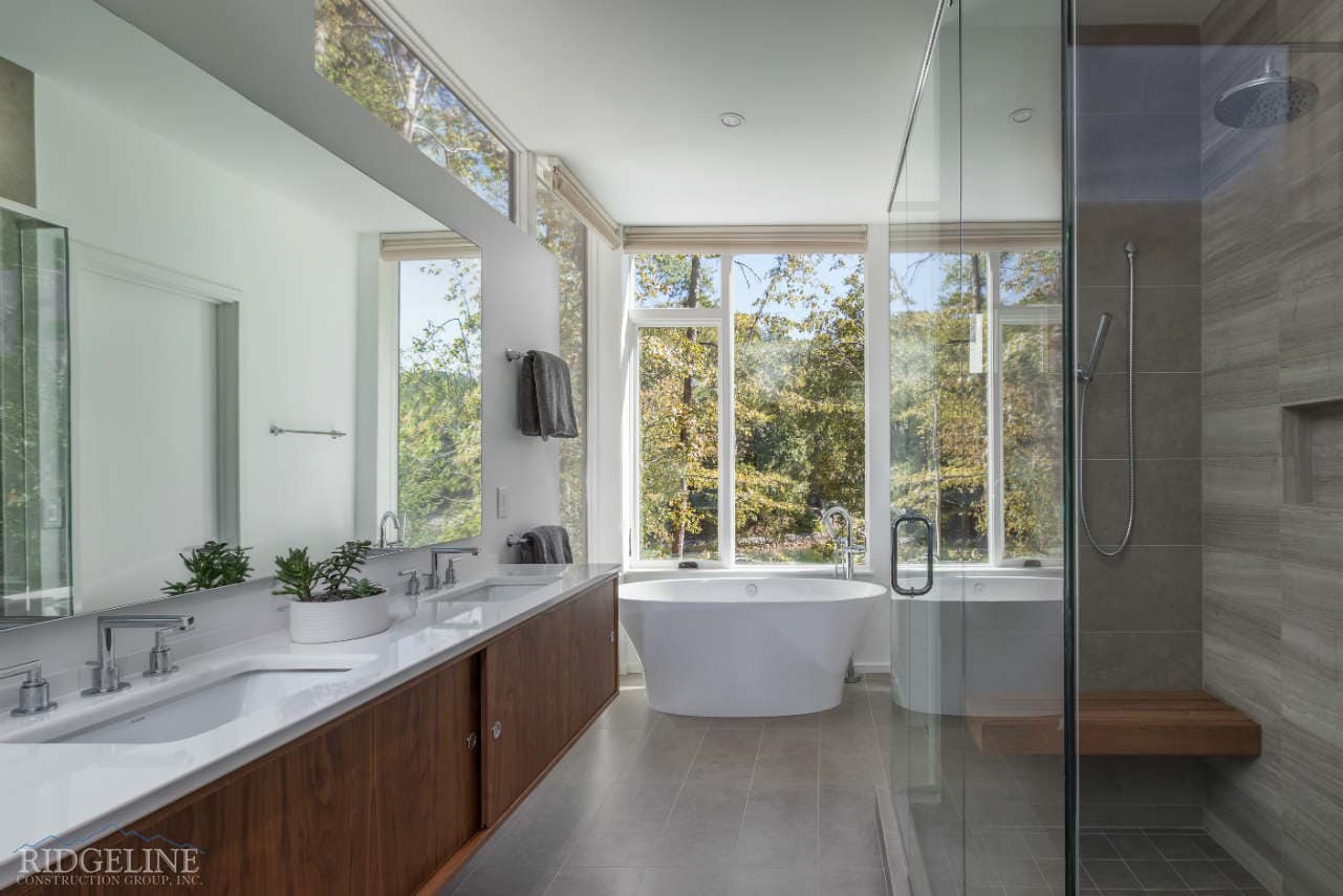 Custom Bathroom Design Tips- Ridgeline Construction Group - Mountain ResiDence VI 13