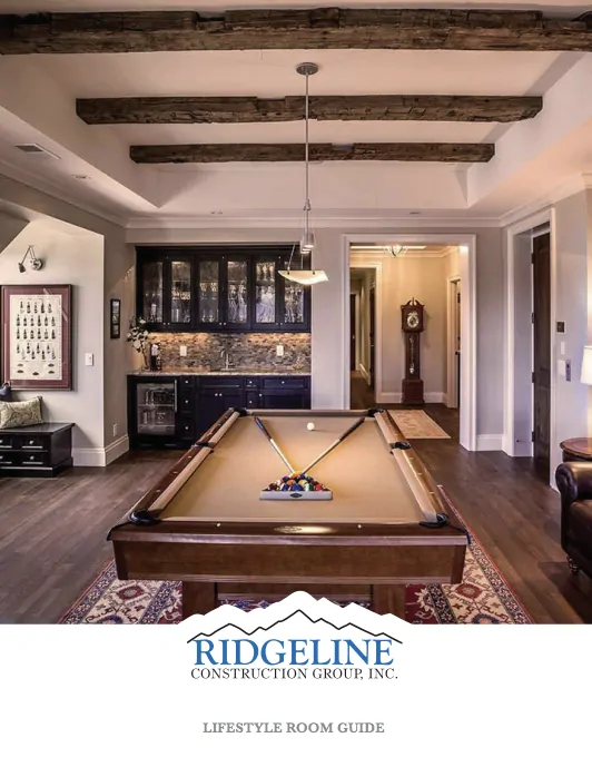 lifestyle room guide with pool table