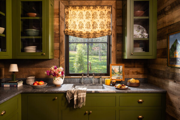 kitchen area with window above sink