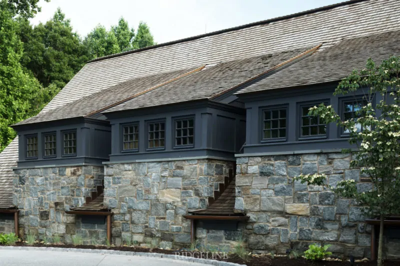 the cliffs building with stone facade