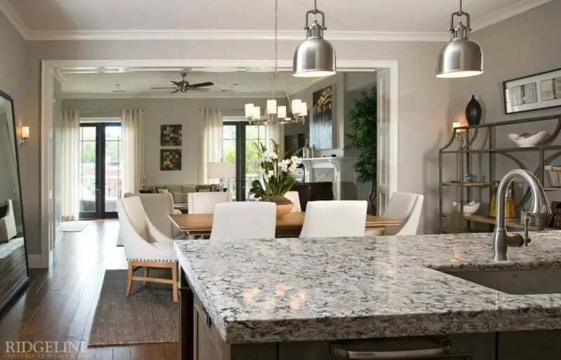 kitchen with granite countertops