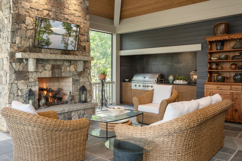 Outside Furniture With a View